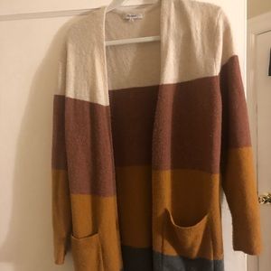 Madewell color block cardigan